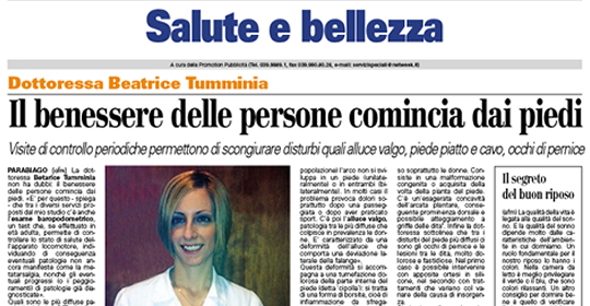 1° intervista sul quotidiano “7 giorni Rho”